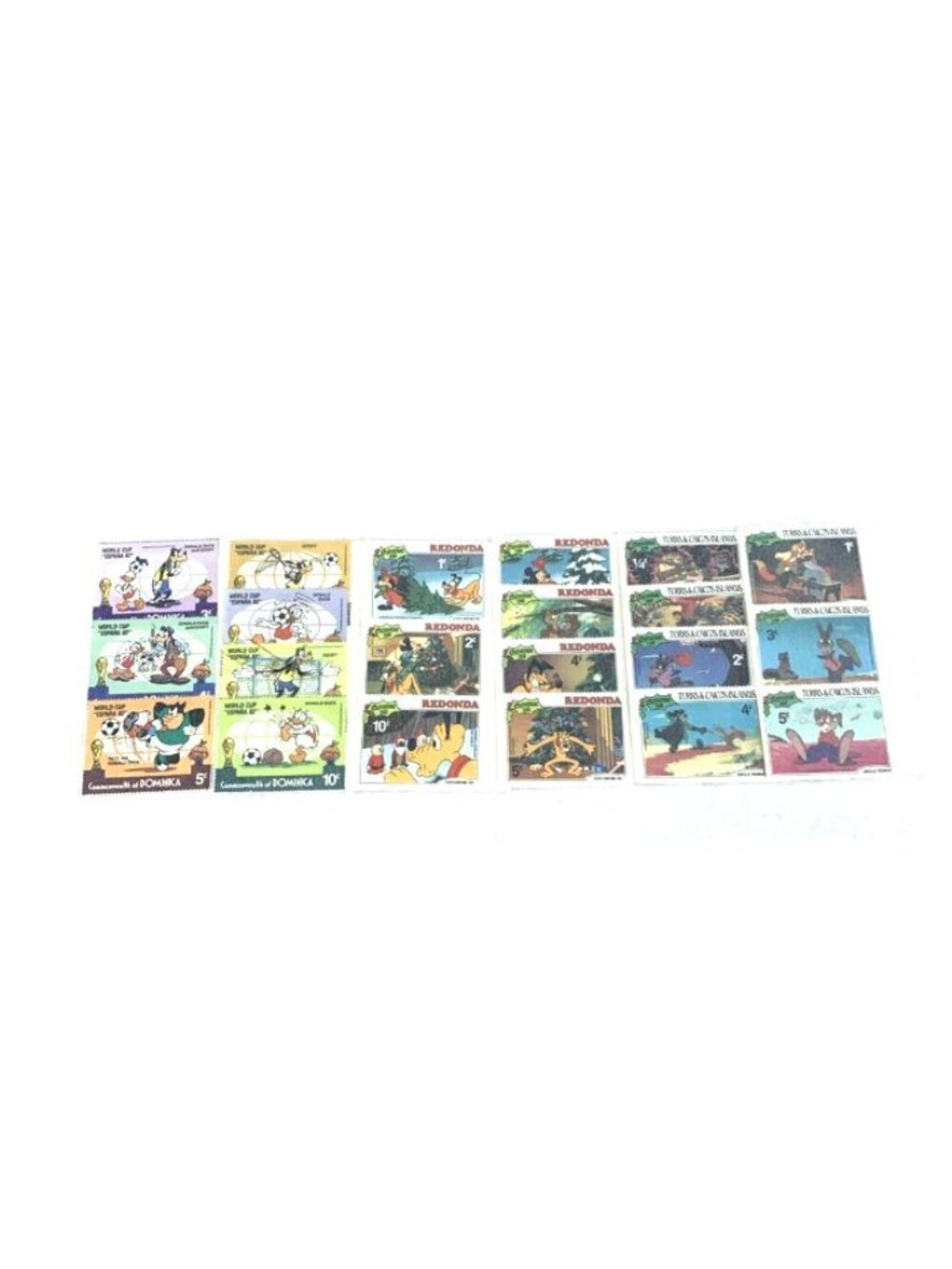 Anguilla Disney World Cup Soccer Espana 1981 -82 Characters Uncirculated 6